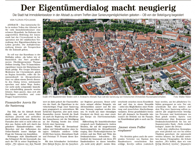 Artikel aus der Fränkischen Landeszeitung vom 18.07.25