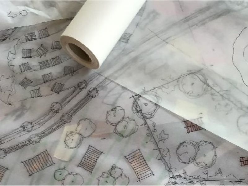 Transparente Landschaftspläne