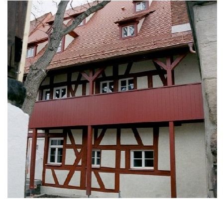 Renovierte Fassade Fachwerkhaus