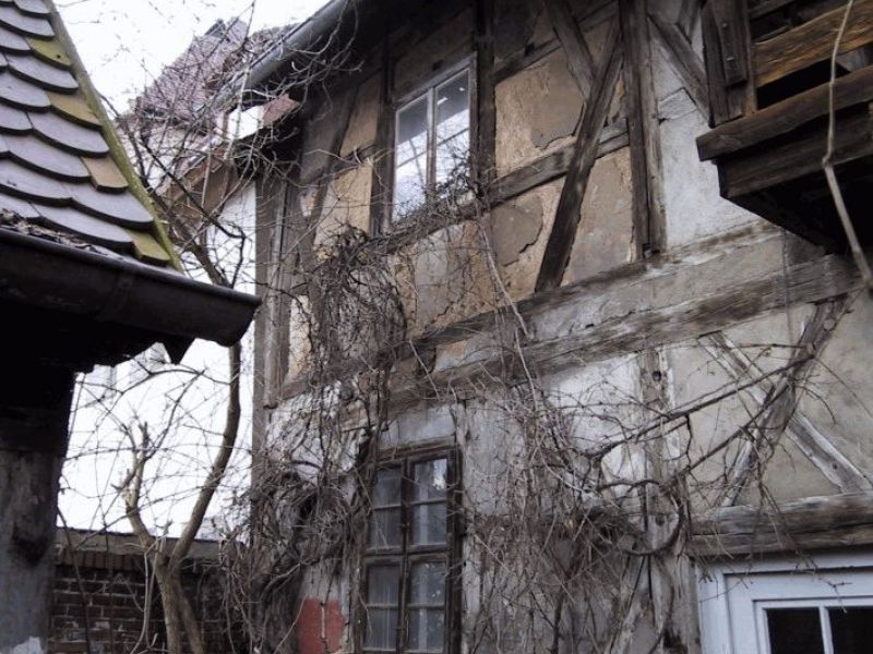 Fassade eines alten Fachwerkhauses
